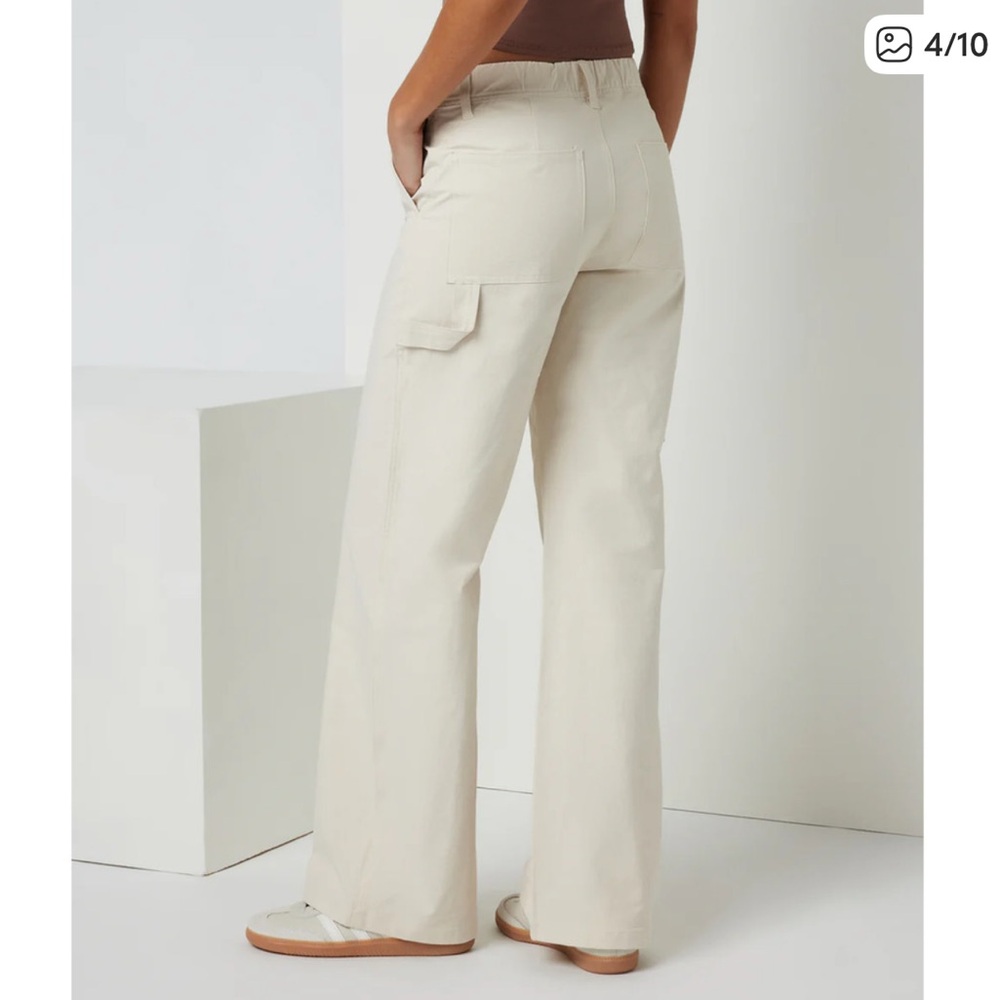 Vuori Women's Wide Leg Carpenter Pants - CREAM